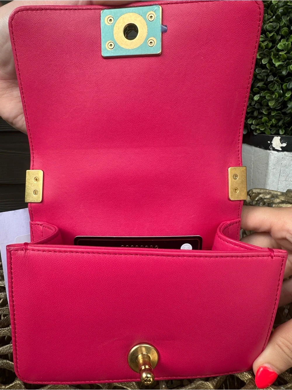 Mini Chanel Boy Bag Pink